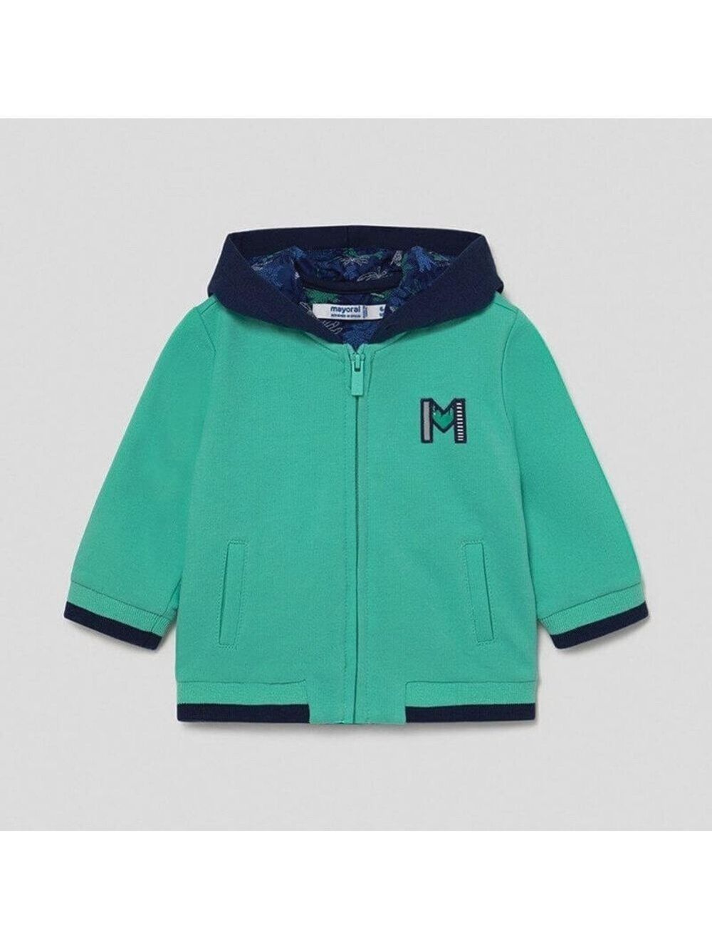 Size 24 months Mayoral Green and Navy Kids Hoodie
